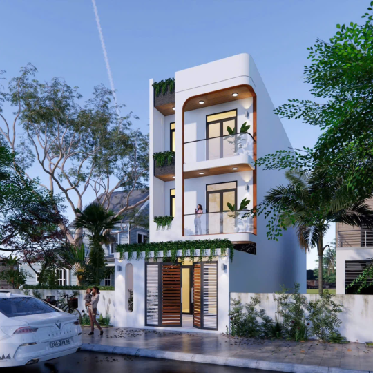 Mẫu nhà 2 tầng 2025 